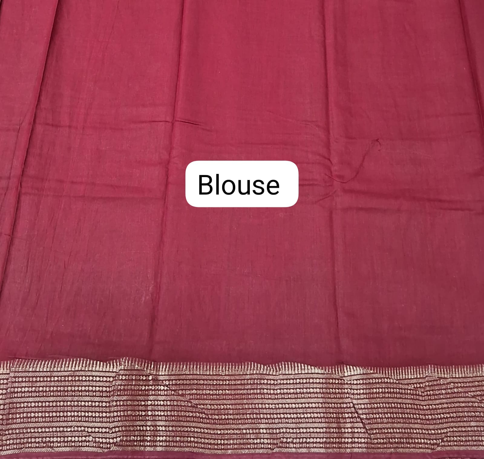 Mango Yellow Moonga Silk Saree Blouse