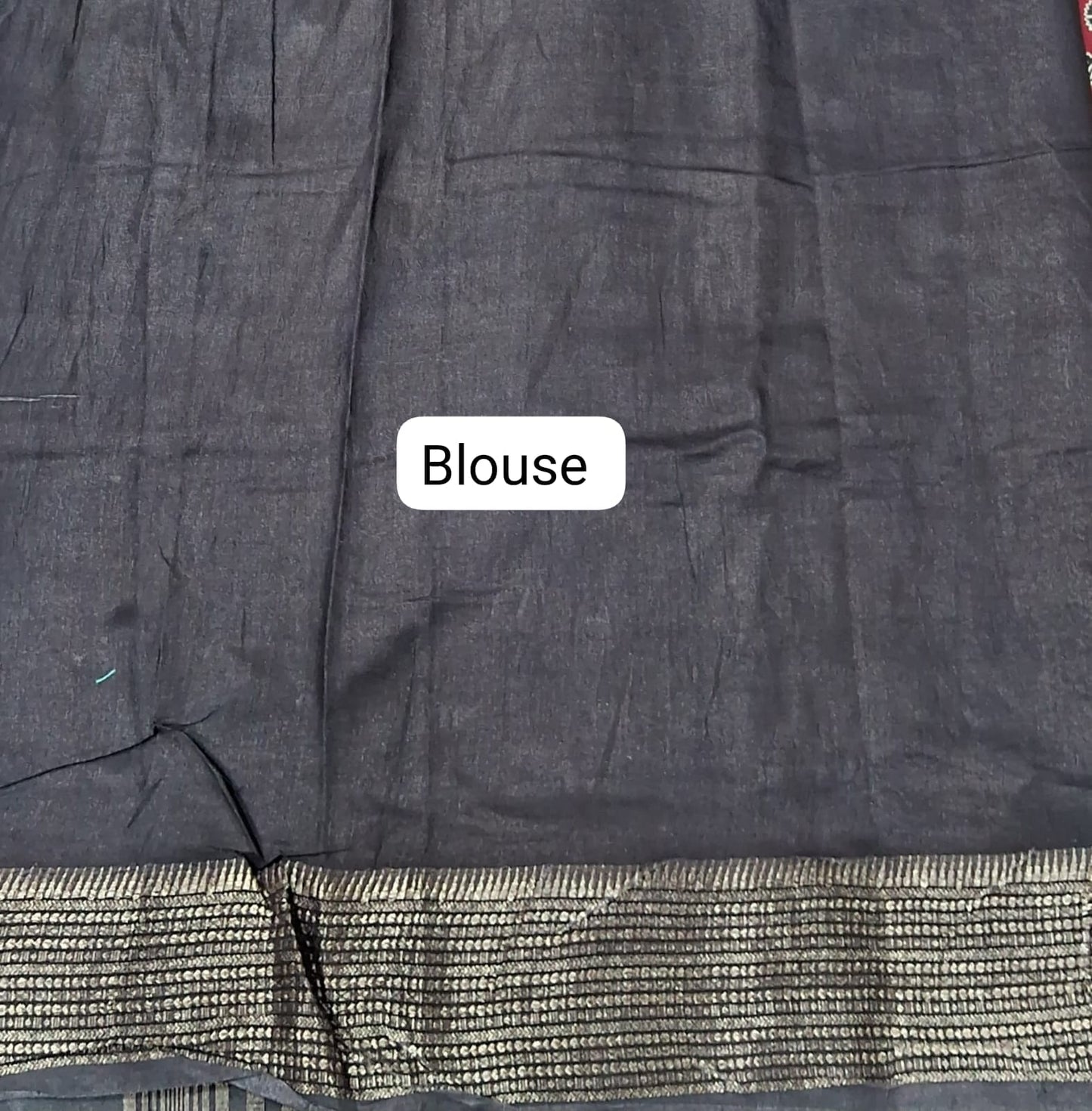 Red Moonga Silk Saree Blouse