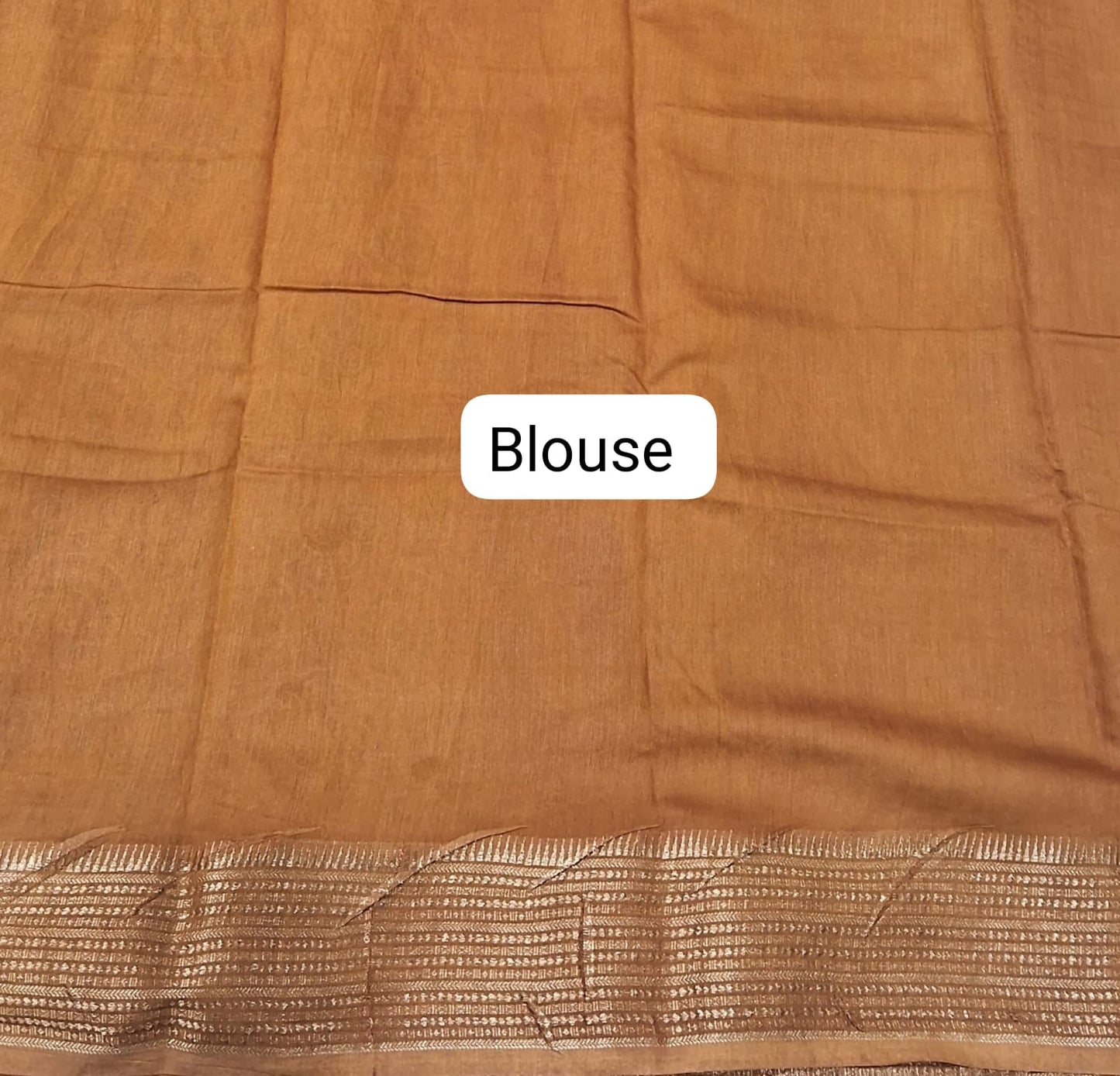 Mango Yellow Moonga Silk Saree Blouse