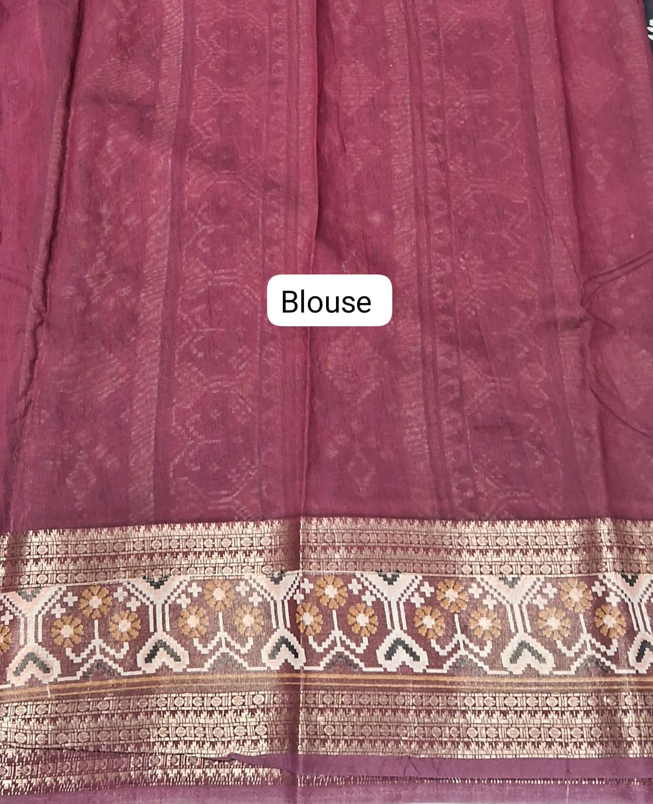 Black Moonga Silk Saree  Blouse