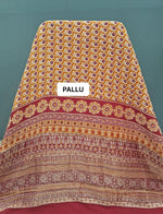 Mango Yellow Moonga Glow Saree PALLU