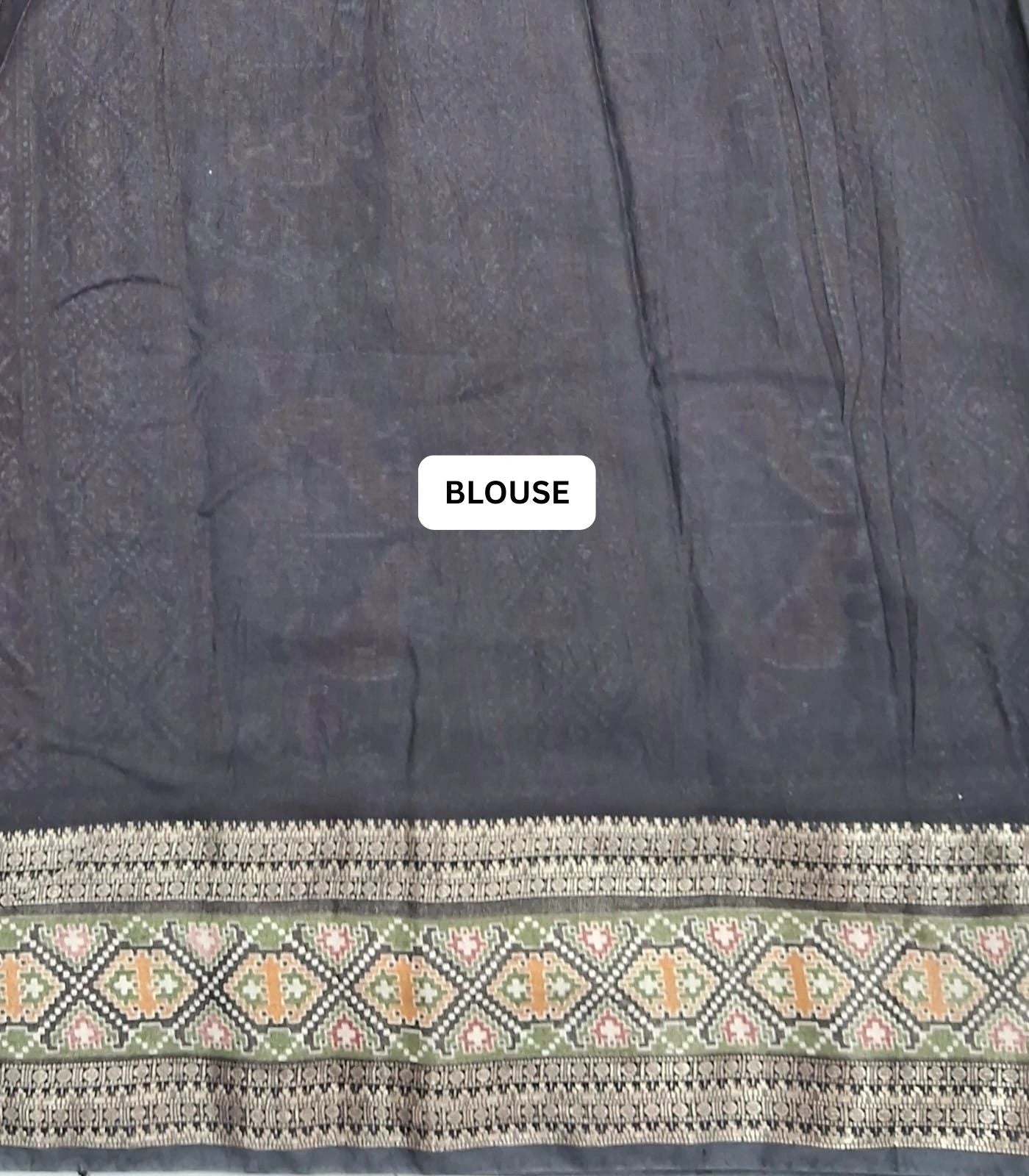 Maroon Moonga silk saree blouse