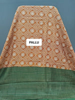 Golden Mango Silk Grandeur Saree pallu