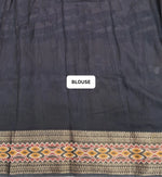 Regal Crimson Red Moonga Silk Saree Blouse