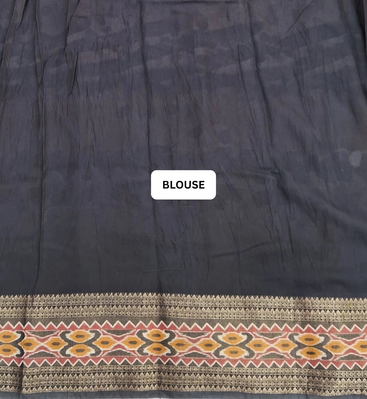 Regal Crimson Red Moonga Silk Saree Blouse