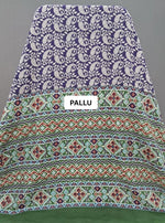 Blue Pure Moonga Silk Saree pallu