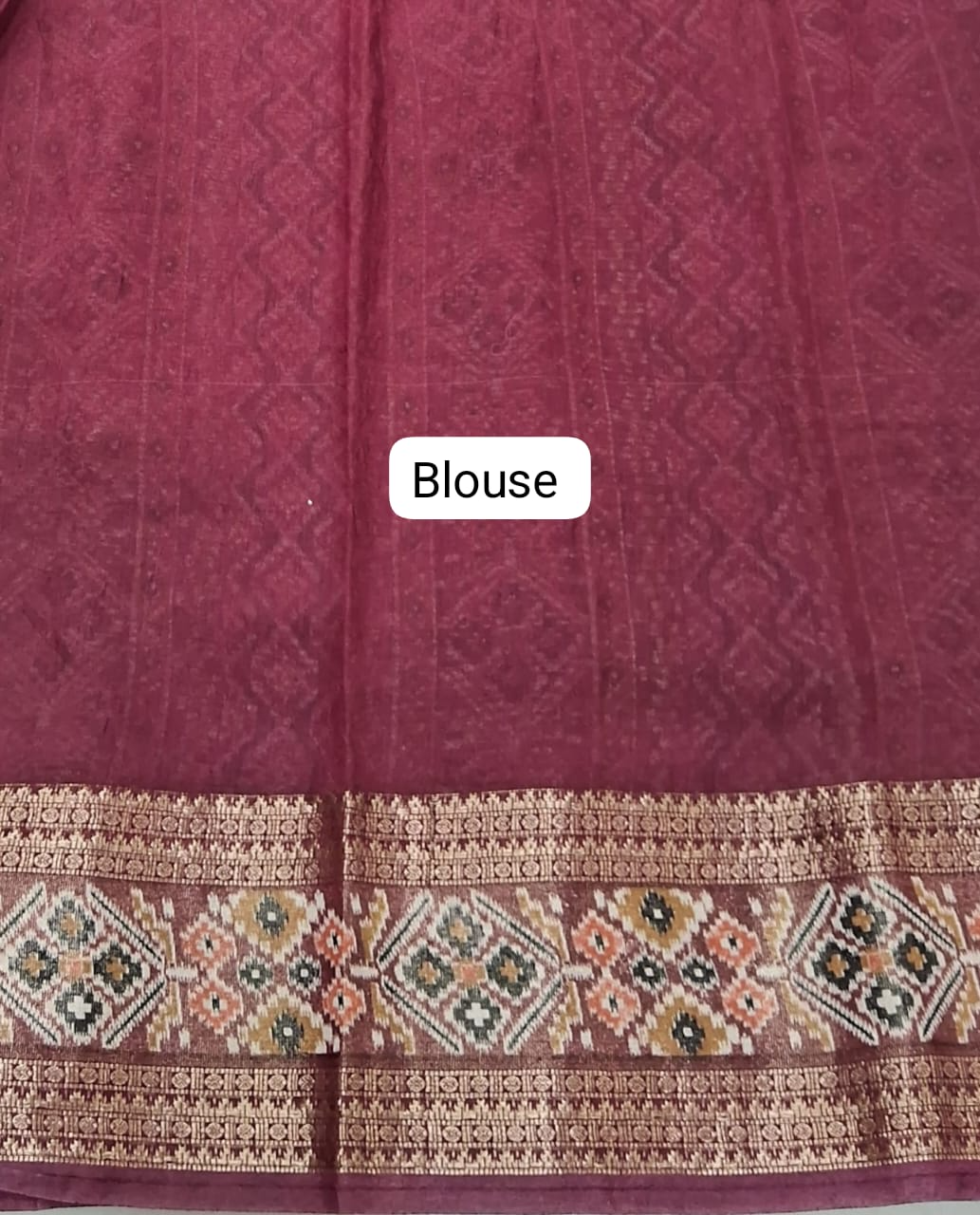 Black Moonga Silk Saree Blouse