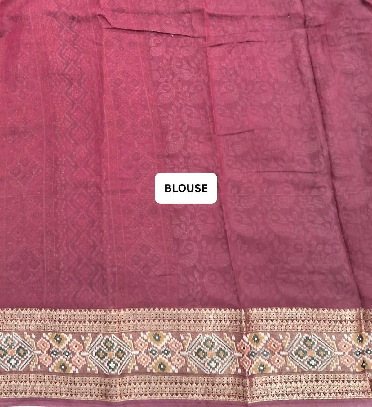 Black Moonga Silk Saree blouse