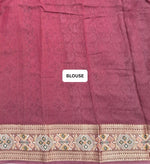 Black Moonga Silk Saree blouse