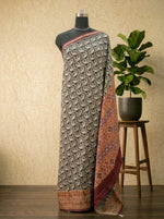 Black Moonga Silk Saree