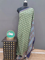 Green Moonga Silk Saree 