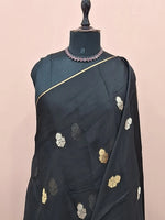 Black pure silk Kota saree 1