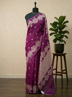 Wine pure silk Kota saree