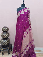 Wine pure silk Kota saree