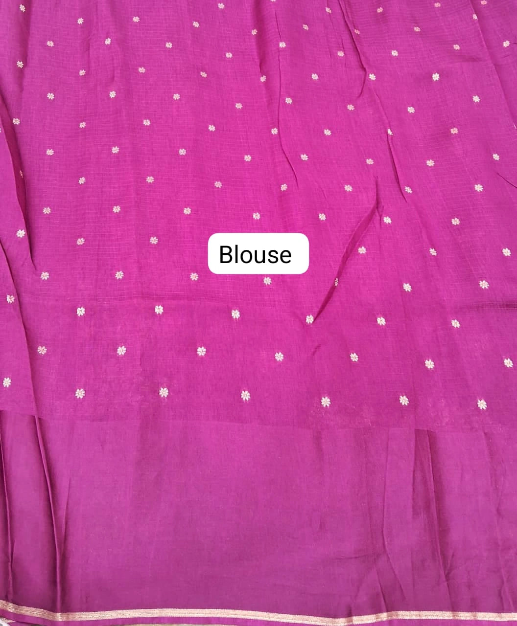 Wine pure silk Kota saree Blouse