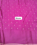 Wine pure silk Kota saree Blouse
