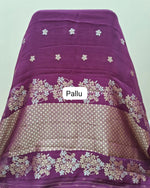 Wine pure silk Kota saree Pallu
