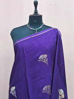 Dark Purple Pure Silk Kota Saree 1