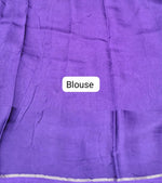 Dark Purple Pure Silk Kota Saree Blouse