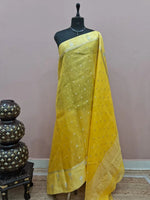 Light Yellow Pure Silk Kota Saree 