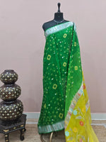 Dark Green Pure Silk Kota Saree