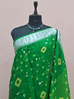 Dark Green Pure Silk Kota Saree 1
