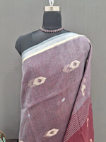 Snuff Pure Linen Saree 1