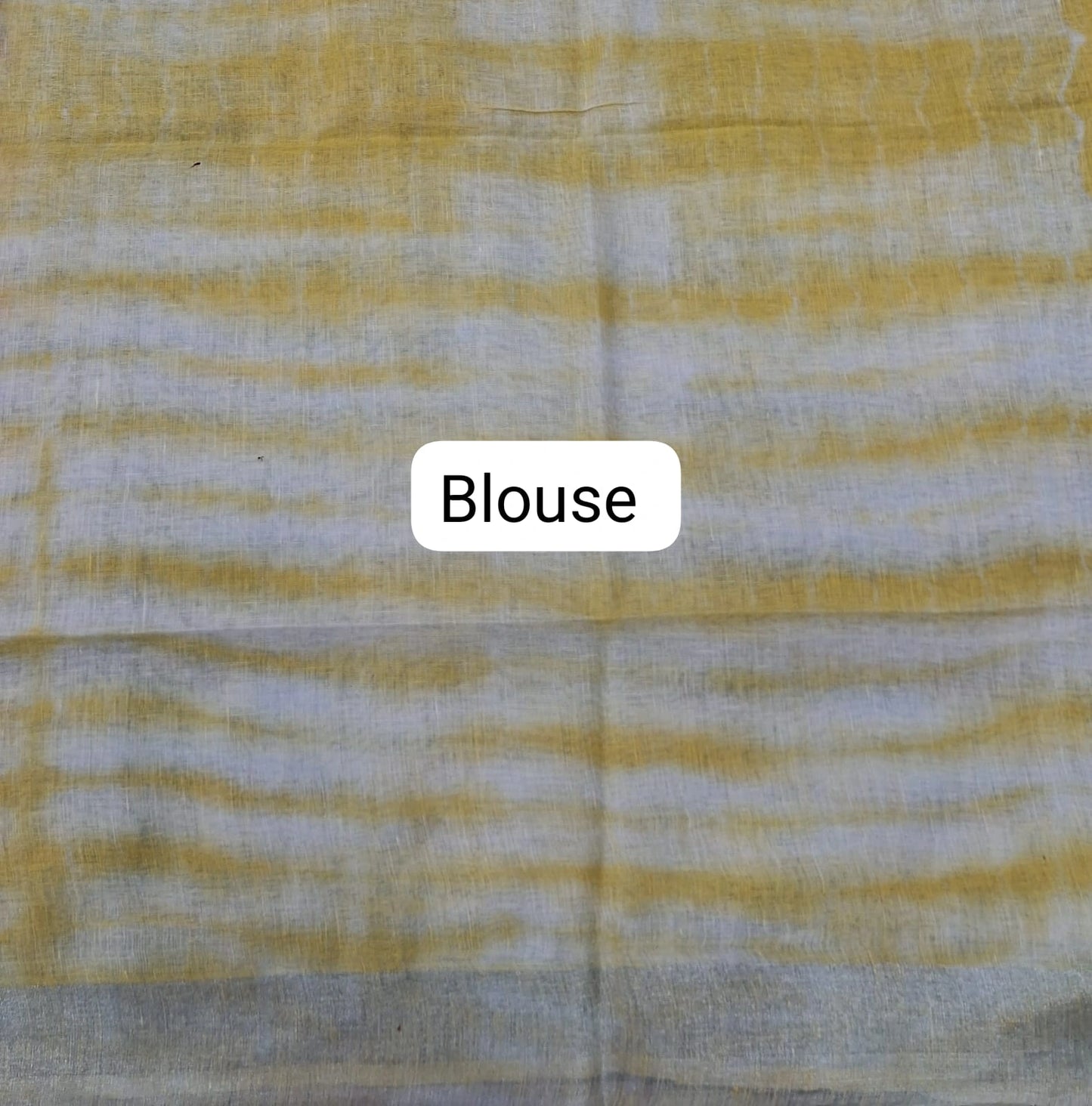 Peach Pure Linen Saree blouse