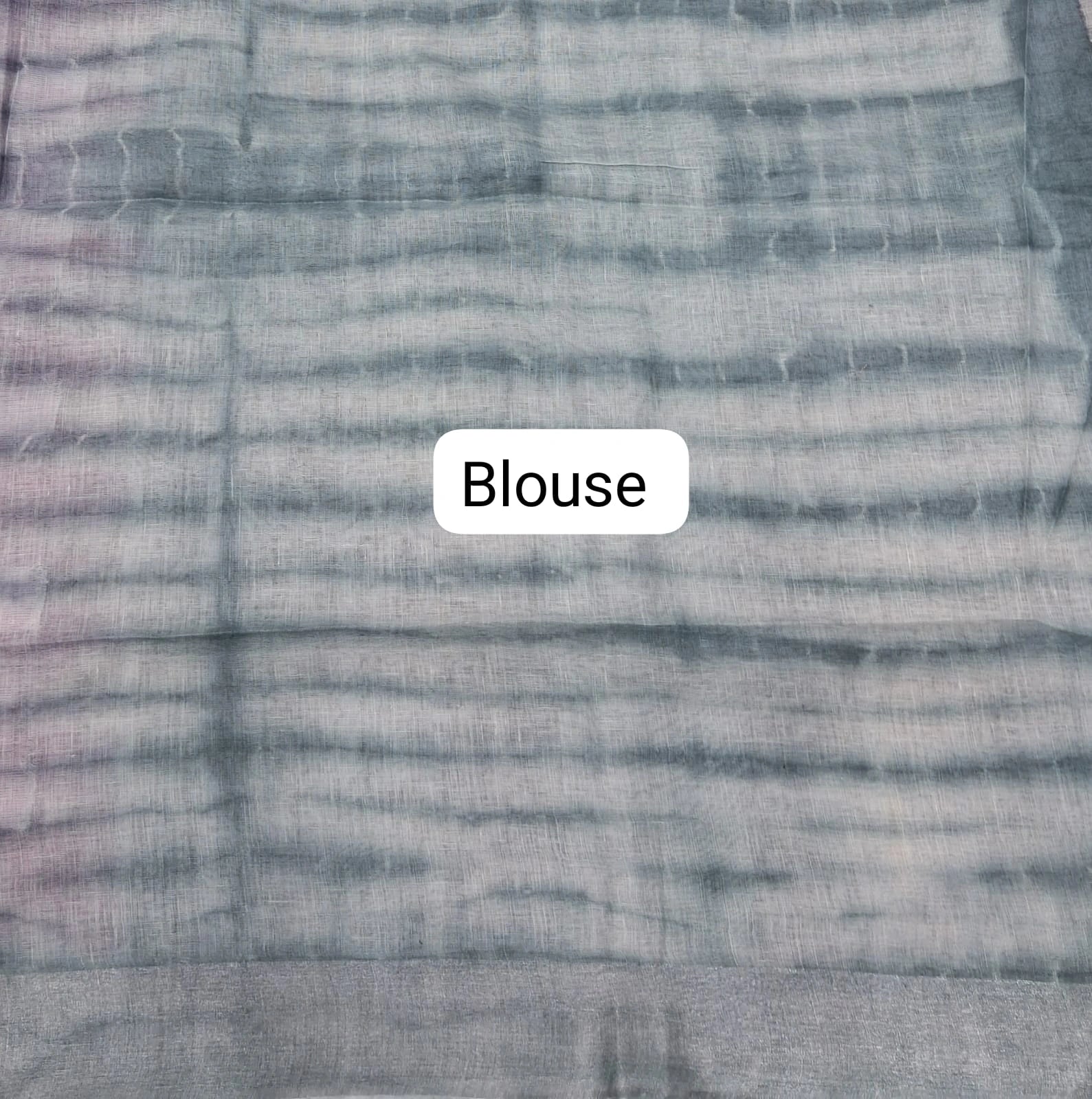 Pink Pure Linen Saree blouse