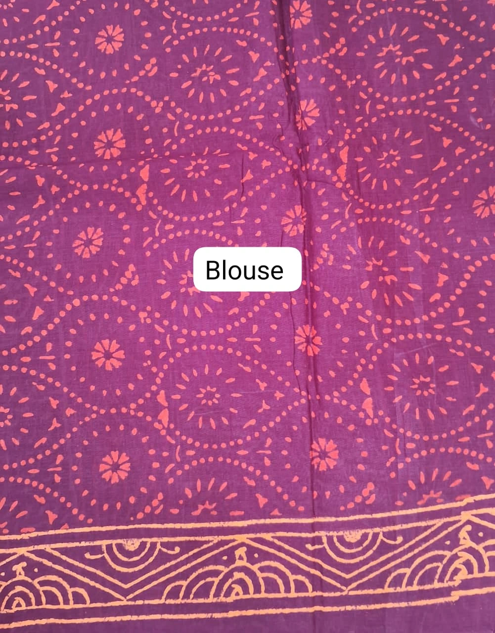 Elegant Maroon soft cotton saree Blouse