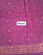 Elegant Maroon soft cotton saree Blouse