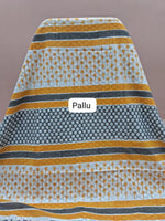 Graceful Cream Cotton Saree Pallu