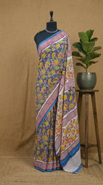 Elegant Lavender Soft Cotton Saree