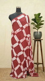 Graceful Rust Red Soft Cotton Saree