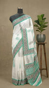 Minimal White Soft Cotton Saree