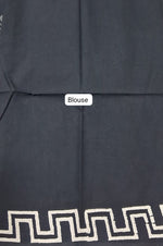 Eternal Black Soft Cotton Saree blouse