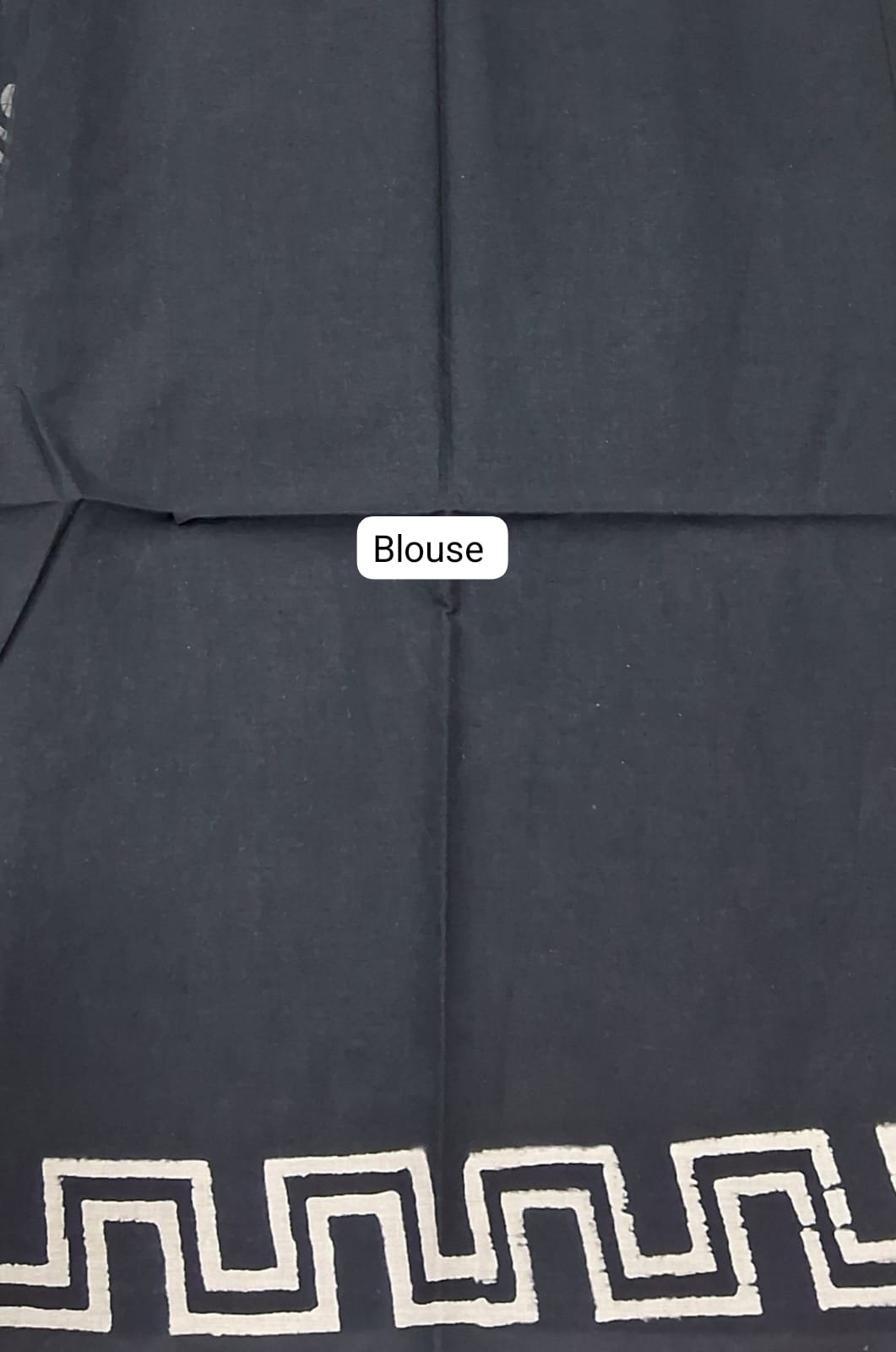 Eternal Black Soft Cotton Saree blouse