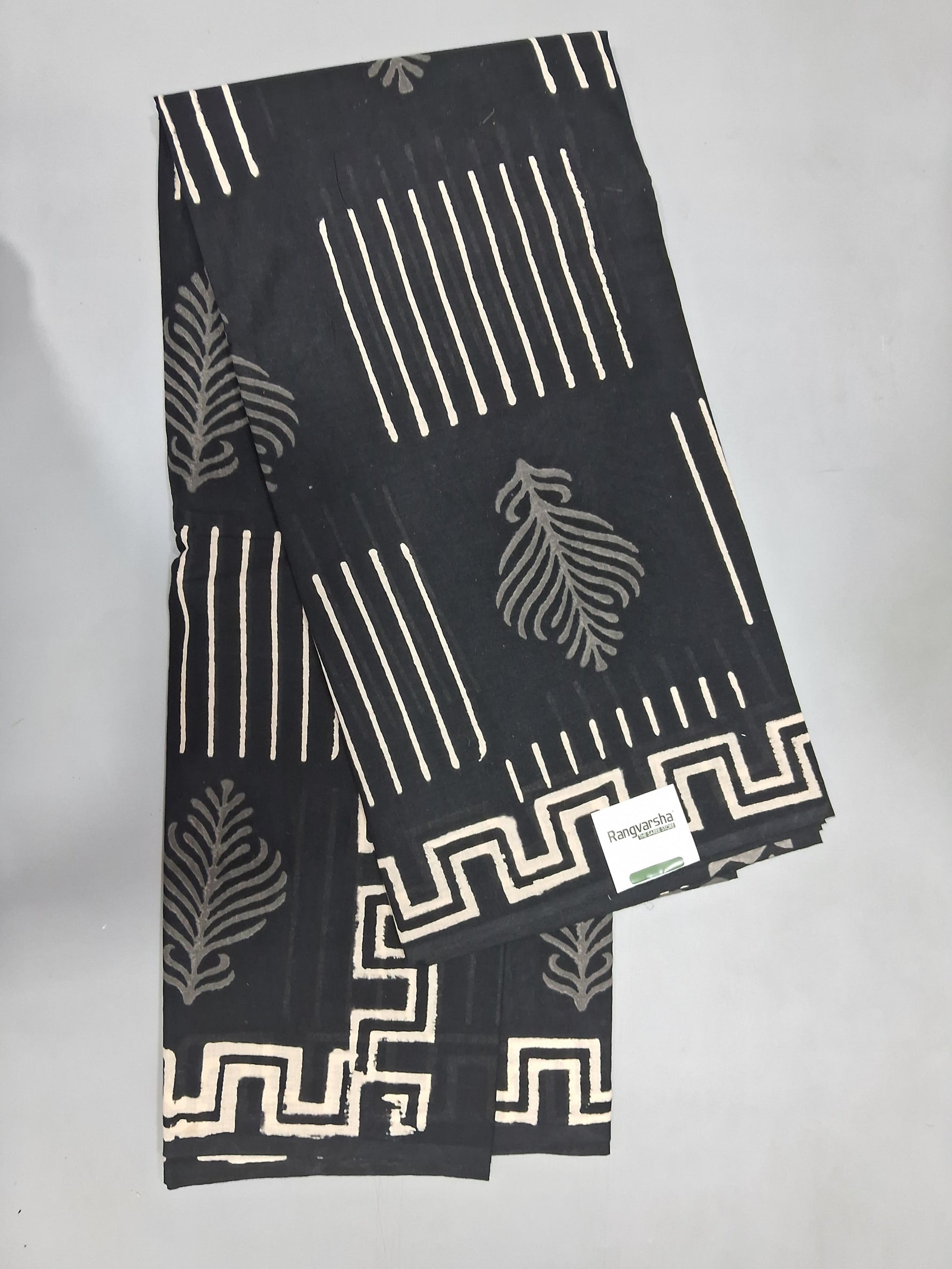 Eternal Black Soft Cotton Saree 