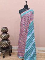 Elegant Rust Red Soft Cotton Saree