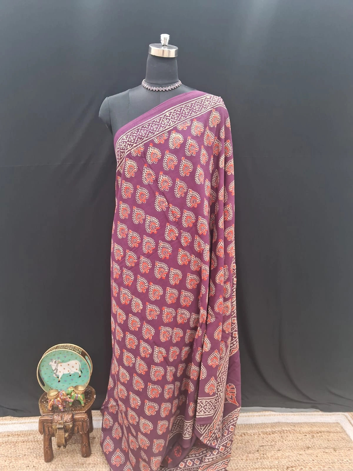 Maroon Breeze Everyday Soft Cotton Saree