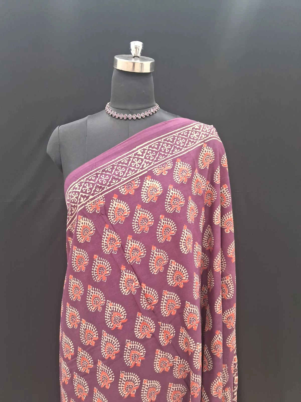Maroon Breeze Everyday Soft Cotton Saree 1