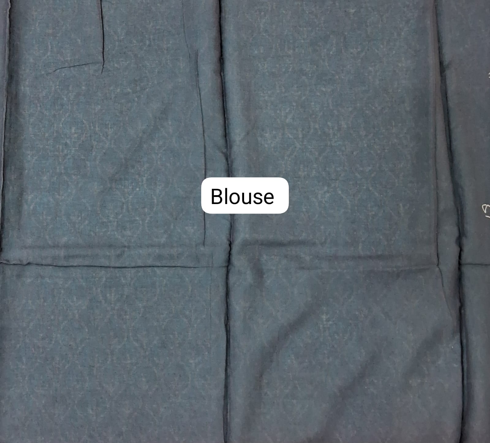 Sky Blue Soft Cotton Saree Blouse