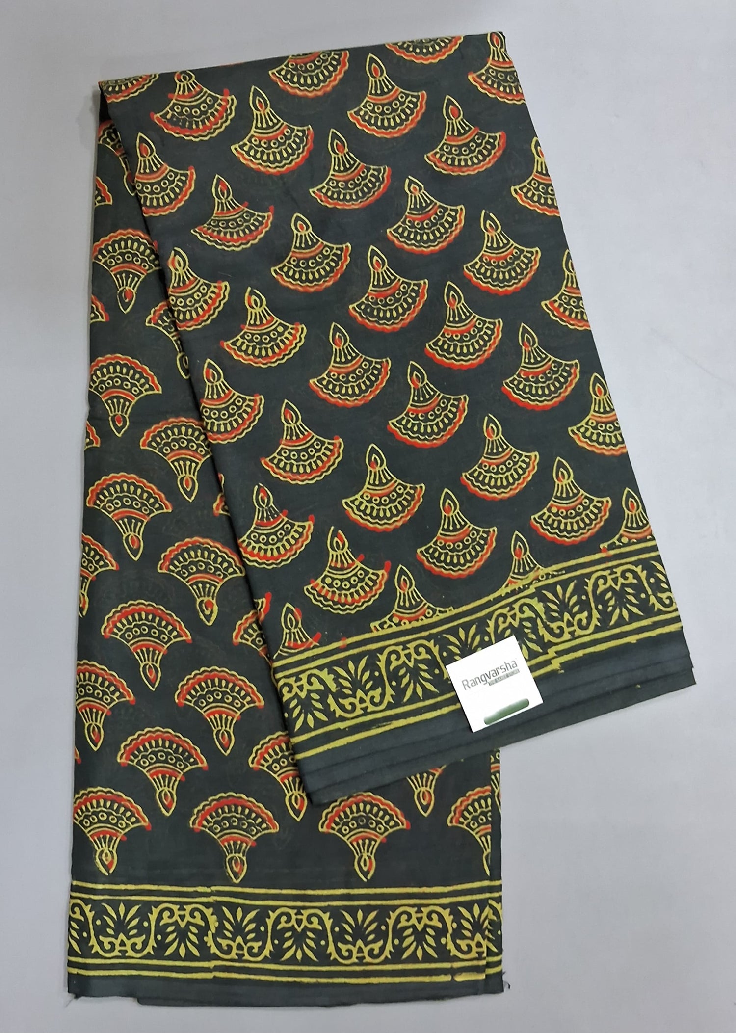 Bottle Green Soft Cotton Saree