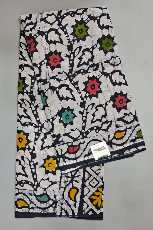 Grey Soft Cotton Saree