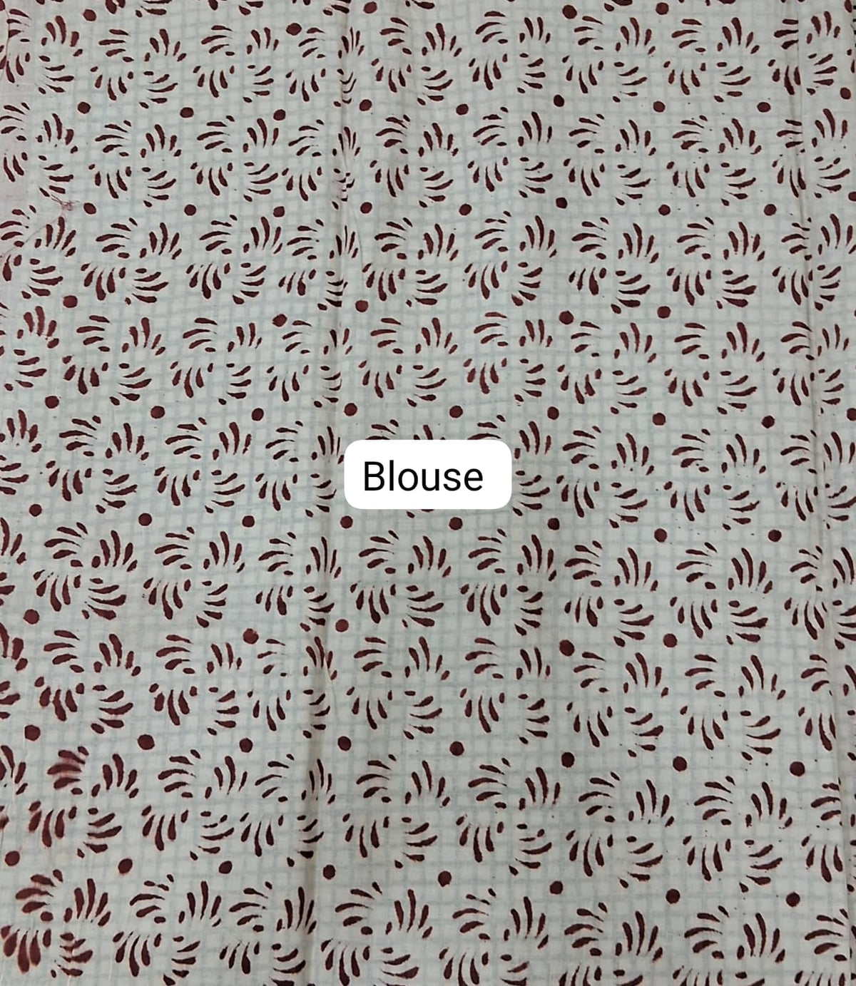 Beige Soft Cotton Saree blouse