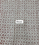 Beige Soft Cotton Saree blouse