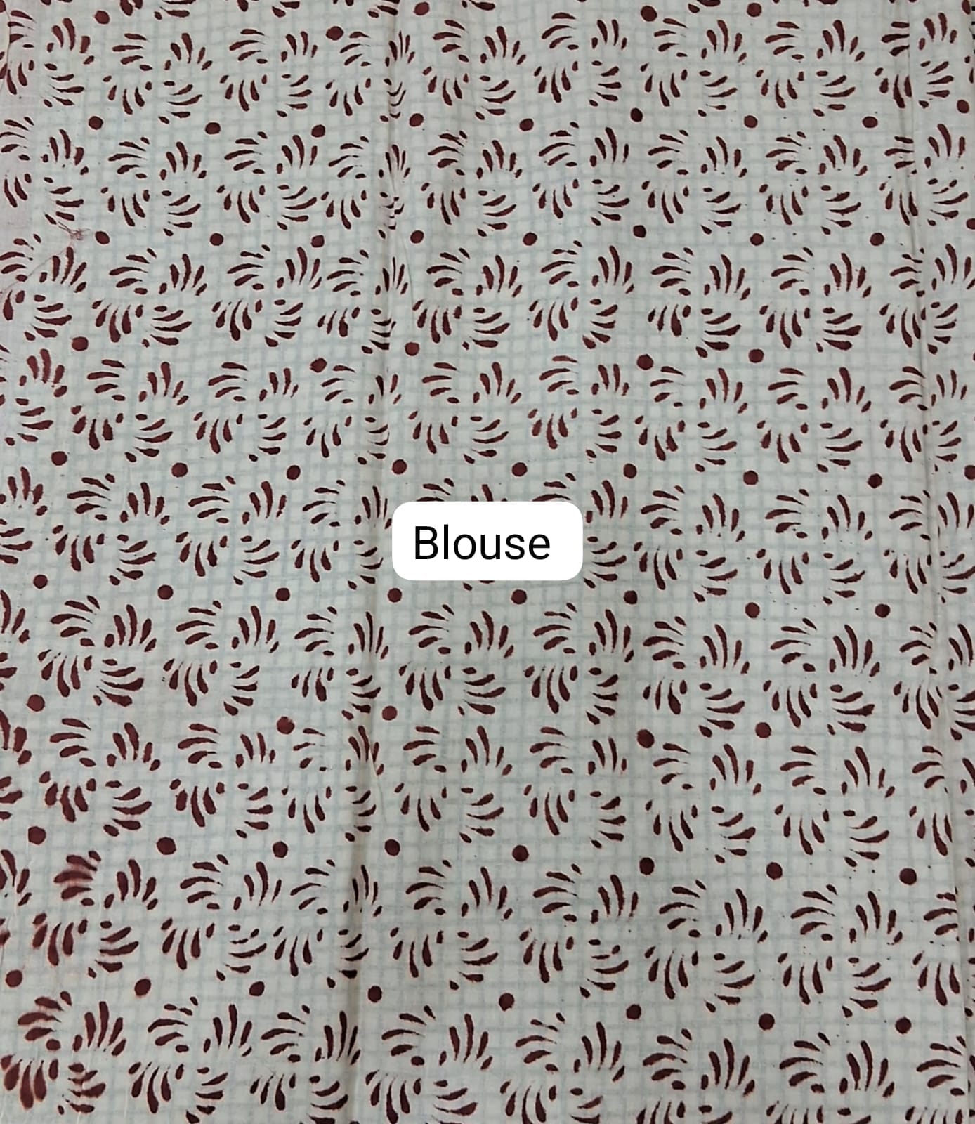 Beige Soft Cotton Saree blouse