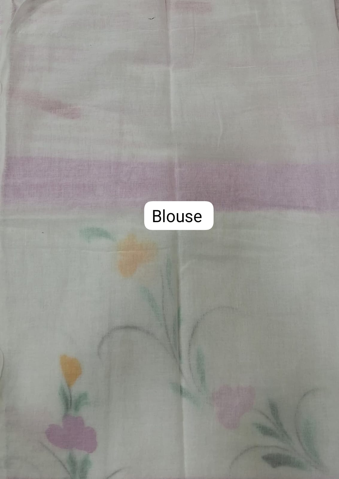 White Soft Cotton Saree blouse