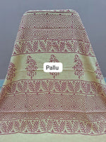 Buttercup Yellow Soft Cotton Saree Pallu