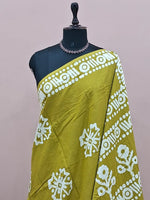 Elegant  Green Soft Cotton Saree 1